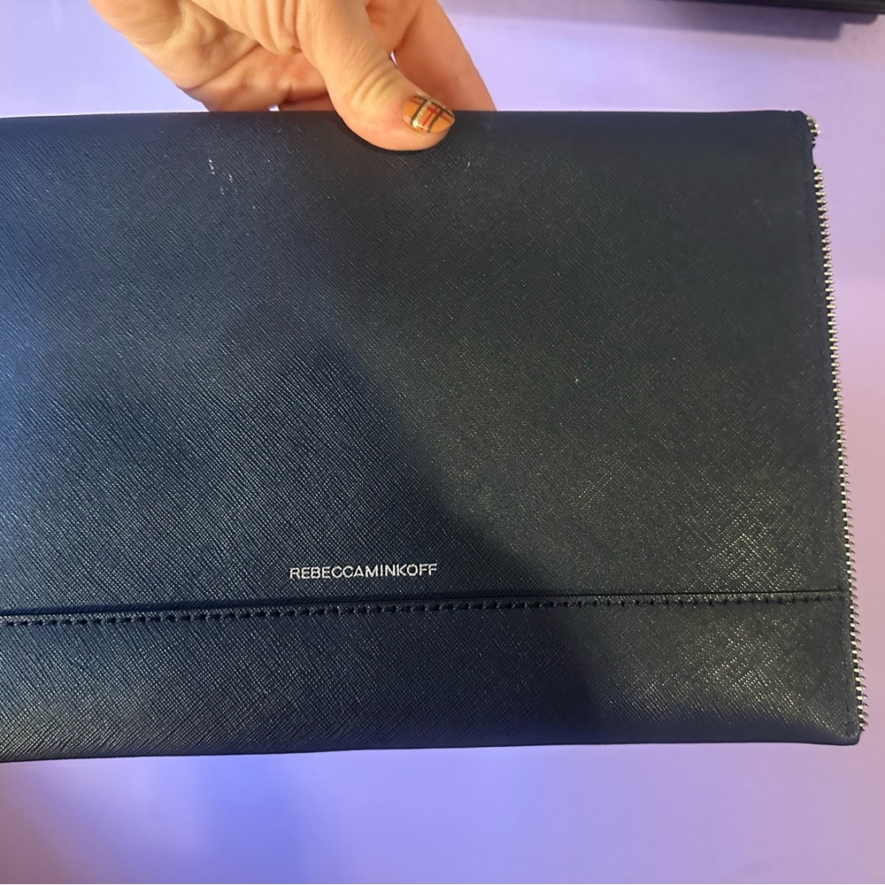Rebecca Minkoff Midnight Blue Envelope Clutch - Picture 2 of 16